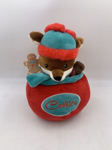 Sound N Light Animatronics Singing Moving Reindeer in Cookie Jar Plush - $18.43