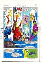 1984 Iron Man 181 page 4 original Marvel Comics color guide comic art: 1... - $68.59