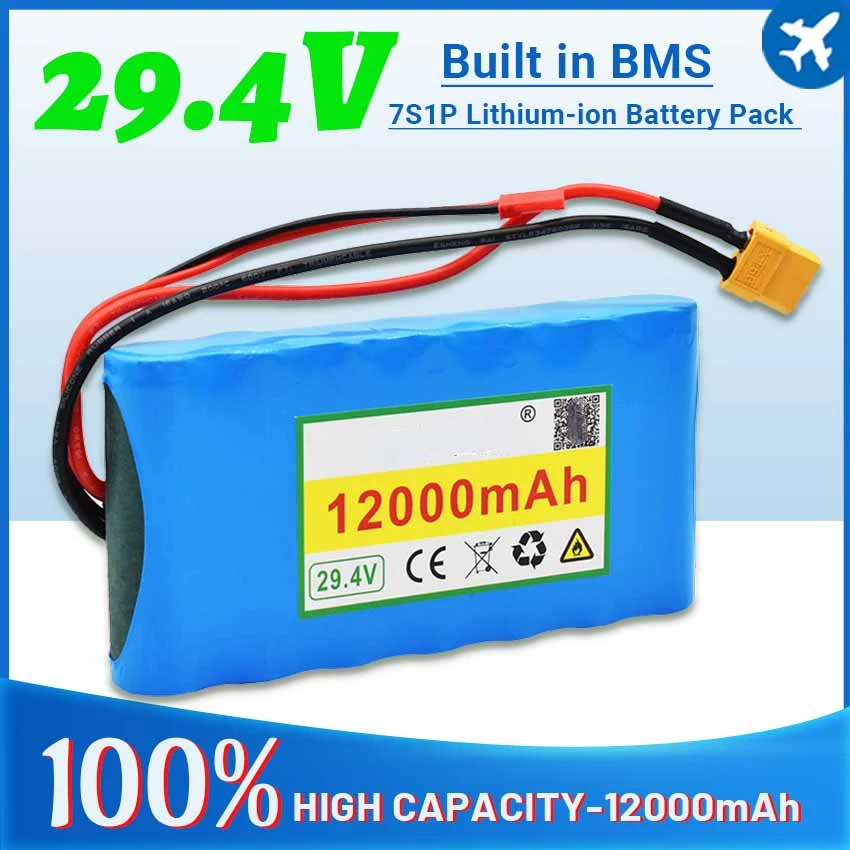 brand new 29.4V 12Ah 7S1P Lithium-ion Battery Pack for Small Electric Un... - £291.04 GBP