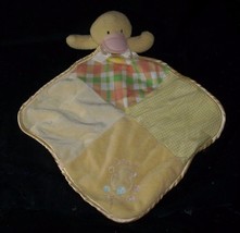 Baby Essentials Yellow Duck Cute As A Button Security Blanket Stuffed Plush Toy - £20.87 GBP