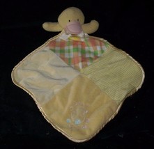 Baby Essentials Yellow Duck Cute As A Button Security Blanket Stuffed Plush Toy - £19.88 GBP