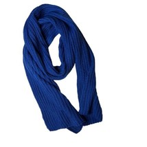 Style Co Solid Ribbed Muffler Blue New - £3.93 GBP