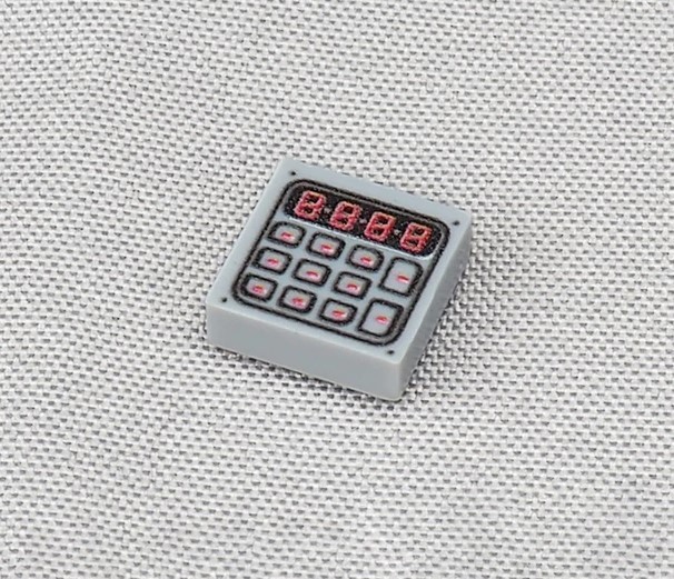 Gift Minifigure Calculator Computer Panel 1X1 Piece  - $5.02