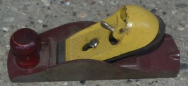 Vintage TWO-TONE by STANLEY Smooth Bottom Hand Bench Plane USA BRANDYN S... - $56.09