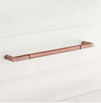 New 8&quot; Antique Copper Lunata Solid Brass Cabinet Pull by Signature Hardware - £18.00 GBP