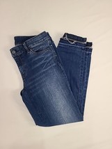 White House Black Market Womens Size 6 Classic Rise Slim Ankle Blue Jeans - £17.03 GBP