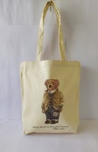 Polo Ralph Lauren Polo Bear Cotton Canvas Tote Bag WORLDWIDE SHIPPING FT... - $64.35