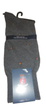 NEW Mens PUNTO Italy Gray Small DOGS SOCKS  Egyptian Cotton Blend 10 - 13 - £18.53 GBP