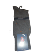 NEW Mens PUNTO Italy Gray Small DOGS SOCKS  Egyptian Cotton Blend 10 - 13 - £18.92 GBP
