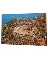 Postcard Taormina Greek Theatre Aerial View Greece Chrome Unposted - $90.50 MXN