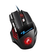 Ergonomic Gaming Mouse USB Wired 5500 DPI Silent With LED Backlight 7 Bu... - $20.41 CAD