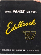 Edelbrock Automotive Equipment Co.Race Parts Catalog 1957-insert sheets-... - $181.88