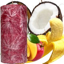 Banana Coconut Mango Scented Palm Wax Pillar Candle - £19.91 GBP+