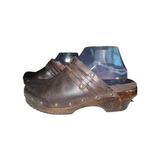 Frye Clara Campus Clogs Studded Leather Brown Women Size 8 Straps Boho W... - $22.62