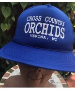 Vtg NOS Cross Country Orchids Mesh Snapback Hat Cap Verona Wisconsin Sou... - $64.35