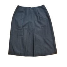 Valerie Stevens Pleated Wool Dress Skirt ~ Sz 4P ~ Gray ~ Knee Length - £17.68 GBP