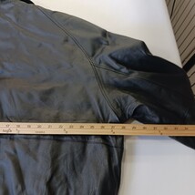 Vintage Hind Men's Black Motorcycle Jacket Genuine Leather Heavyweight Lined 2XL image 7