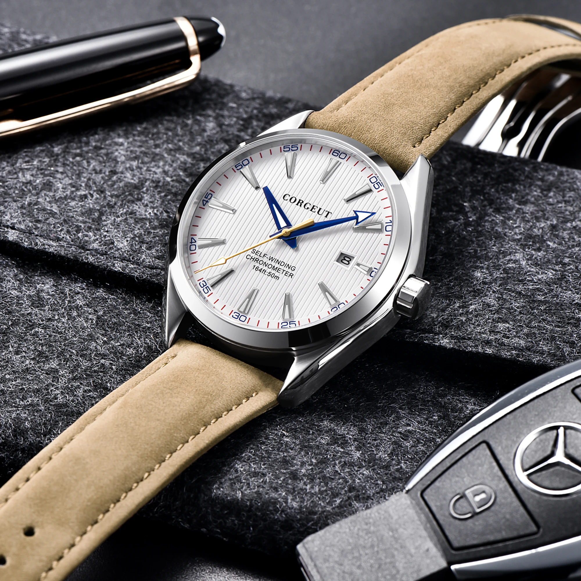 NH35 Watch Men&#39;s Automatic Mechanical Men Wristwatch for Wrist Mens Unisex Water - £127.60 GBP