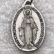 Mother Mary Vintage Pendant Medal Catholic The Madonna - £13.31 GBP