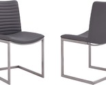 The April Contemporary Faux Leather Dining Room Kitchen Chairs By Armen ... - $134.95