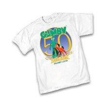 Gumby 50 Great Years Vintage Graphitti Designs Medium T-Shirt M NEW - $18.71