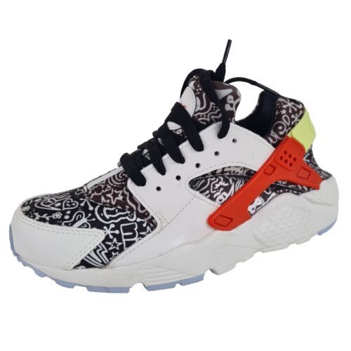 Primary image for Nike Huarache Run SE GS DV2243 100 White Kids Running Shoes  SZ 7 Y = 8.5 Wmn