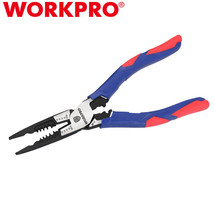 WORKPRO 8&quot; Needle Nose Pliers Multipurpose Long Nose Plier Wire Stripper... - £33.92 GBP