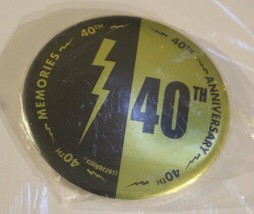 Elvis Presley Pinback Button 40th Anniversary Memories Rare J2 - £6.65 GBP