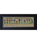 History of American Football Framed Print Poster 36x11.75  Flat Frame Mo... - $127.71