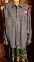 Levi&#39;s Red Tab &quot;Read Across America&quot; Dr. Suess large denim long sleeve shirt - $65.00