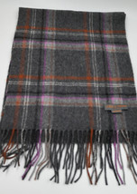 NEW Louisa Perini 100% Cashmere Gray, Orange, Pink, White Scarf - $28.49