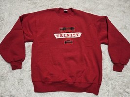 Vintage 90s Trinity San Antonio Embroidered L Sweatshirt Holy Spirit Fat... - $24.42