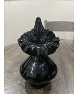 Fenton Glass Amethyst Black Jack In The Pulpit Crimping 8.5” Vtg - $176.01 CAD