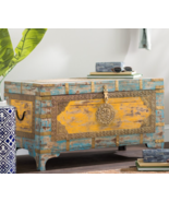 Anthropologie Horchow Stunning Coffee Table Trunk Moroccan Eclectic Boho... - £638.68 GBP