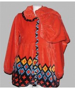 VTG -Pc SUPER THICK Velour Feel Fleece Button Top &amp; Pants Lounge Set Wm&#39;... - $95.72 CAD