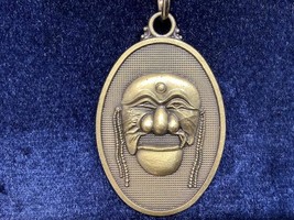 Vintage Souvenir Keyring Young Bros Keychain Hahoe Mask Monk Porte-Clés Korea - £7.50 GBP