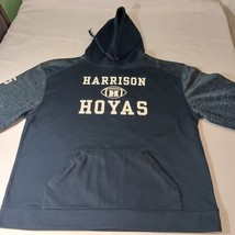 Badger Sport HARRISON HOYAS Men's XL Blue Drawstring Pullover Hoodie Sweatshirt image 11