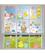 226 Pieces Easter Window Clings Decal Decorations 12 Sheets Teacher Clas... - £4.68 GBP