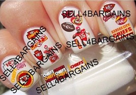Kansas City Chiefs Promo 18 Different Designs》Salon Quality Nail Art Dec... - $17.08