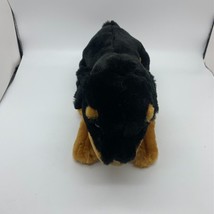 Vintage Animal Alley Plush Dog Rottweiler Puppy Bean Bag Stuffed Toy 14” - £19.45 GBP