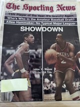 The Sporting News Kareem Abdul Jabbar Moses Malone LA Lakers NBA May 30 ... - $14.50