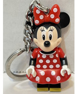 LEGO Disney Minnie Mouse Red Bow PVC Keychain Keyring Key Ring Chain Col... - £9.14 GBP