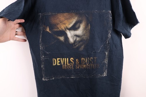 Vtg Y2K Mens Small Faded 2005 Devils & Dust Tour Bruce Springsteen Band T-Shirt Item image 4