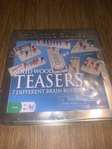 Classic Games, Solid Wood Teasers, 7 Different Brain Busters  *NEW-SEALED* - $11.88