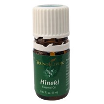 Hinoki Young Living Essential Oil 5mL, Open, ~ 60% Full - $14.84