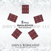 Makita BO4556 - 1/4 Sheet - 800 Grit - No-Slip - 5 Sandpaper Bundle - $4.99
