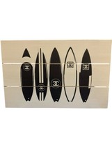 Chanel Surfboards On White Wood Marmont Hill Collective Wall Decor - $60.00