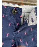 Size 7 Lobster Shorts Navy Blue Pink Stretch Bottoms Front Pockets Zippe... - €3,35 EUR