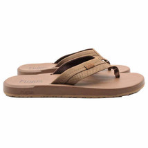 Flojos Mens Levee Flip Flop 9 Brown - £19.60 GBP