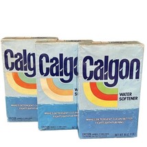 Calgon Water Softener Laundry Powder Discontinued Rare Rainbow Box Lot Of 3 Prop - £51.22 GBP